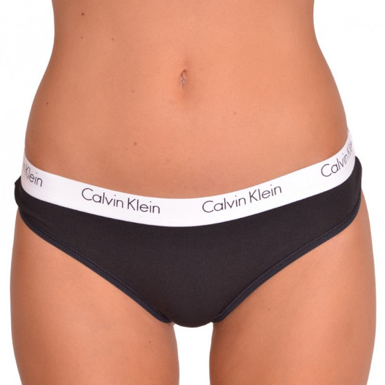 2PACK ženske tange Calvin Klein crno (QD3583E-001)