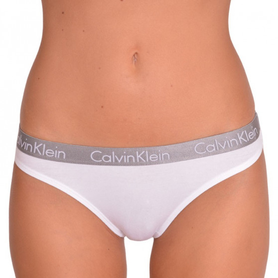 2PACK ženske tange Calvin Klein bijela (QD3583E-100)