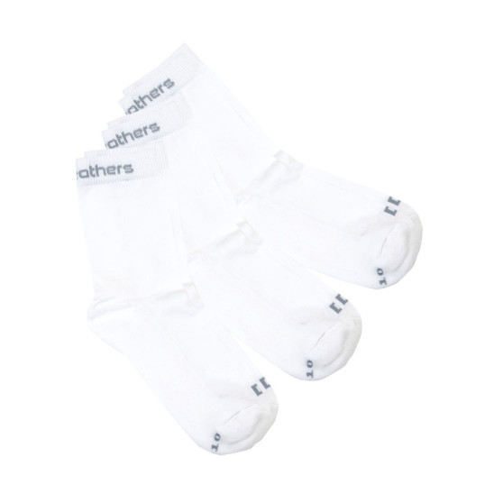 3PACK čarape Horsefeathers bijela (AA547B)
