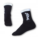 Čarape Styx klasična crna s bijelim slovima (H223)