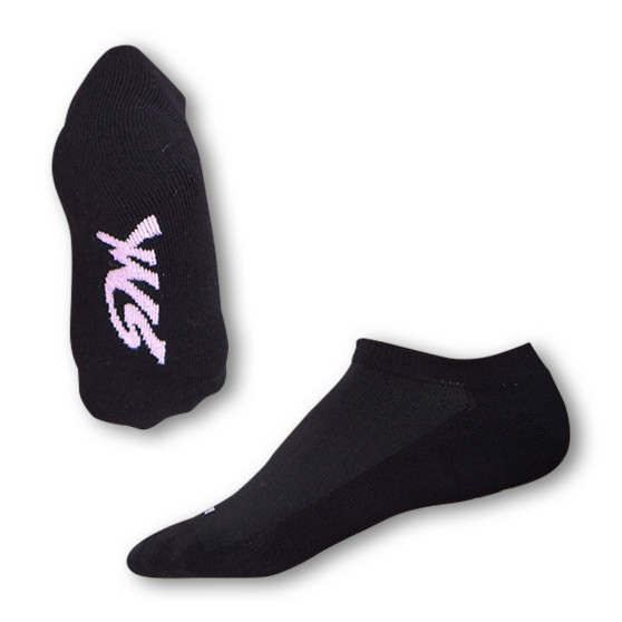 Čarape Styx unutarnja crna s ružičastim slovima (H214)