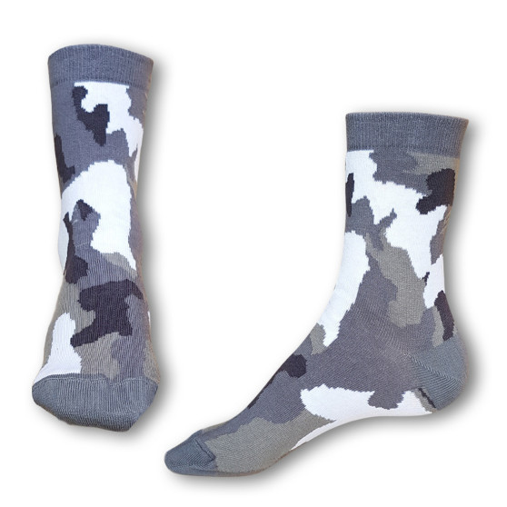 Čarape Styx ludi sivi kamuflažni (H328)