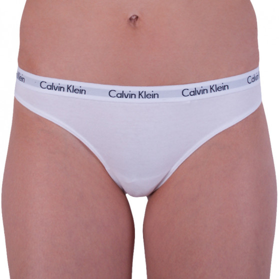 3PACK ženske tange Calvin Klein višebojan (QD3587E-YS3)