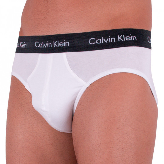 3PACK muške slip gaće Calvin Klein bijela (U2661G-WZQ)