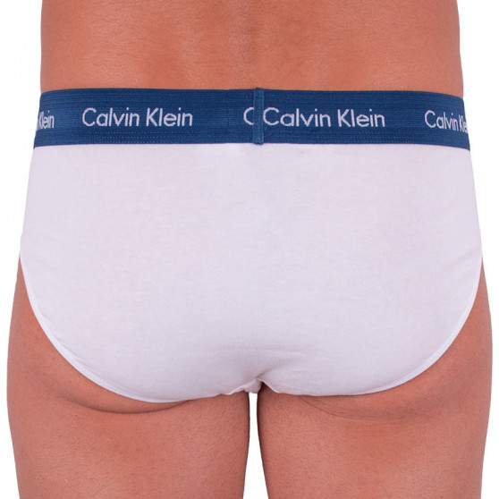 3PACK muške slip gaće Calvin Klein bijela (U2661G-WZQ)