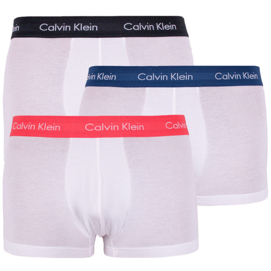3PACK muške bokserice Calvin Klein bijela (U2664G-WZQ)