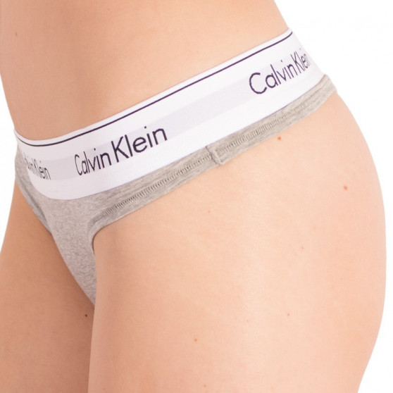 Ženske tange Calvin Klein prevelika siva (QF5117E-020)