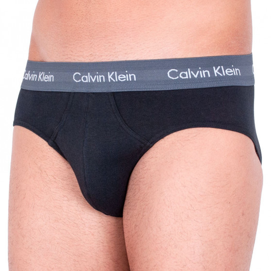 3PACK muške slip gaće Calvin Klein crno (U2661G-MFN)