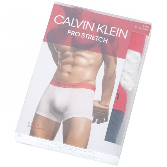 2PACK muške bokserice Calvin Klein višebojan (NB1463A-HNB)