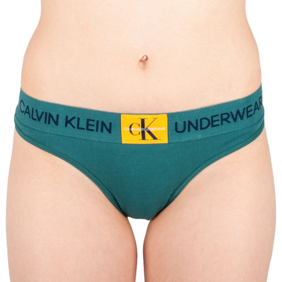 Ženske tange Calvin Klein zelena (QF4920E-ZAY)