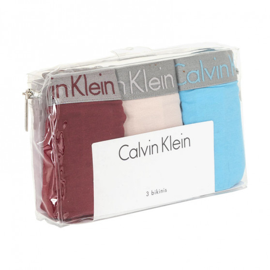 3PACK žensko donje rublje Calvin Klein višebojan (QD3589E-RJV)