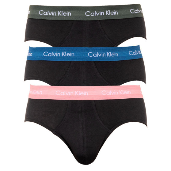 3PACK muške slip gaće Calvin Klein crno (U2661G-HDL)