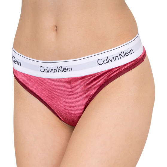 Ženske tange Calvin Klein tamnocrvena (QF5512E-2XV)