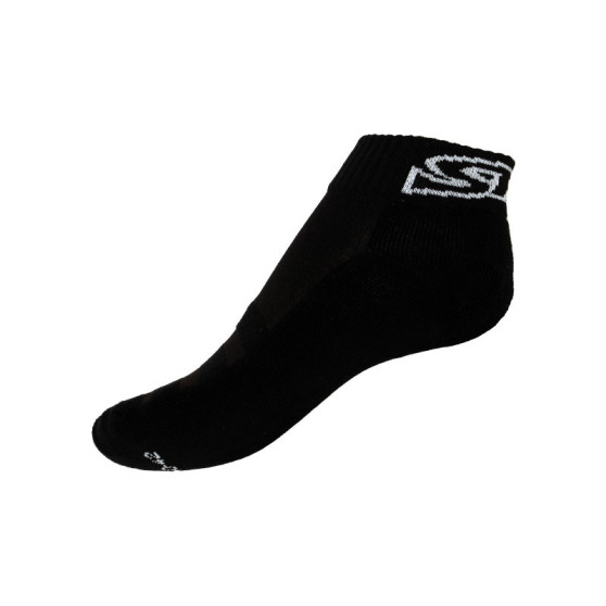 Čarape Styx stane crno s bijelim natpisom (H272)