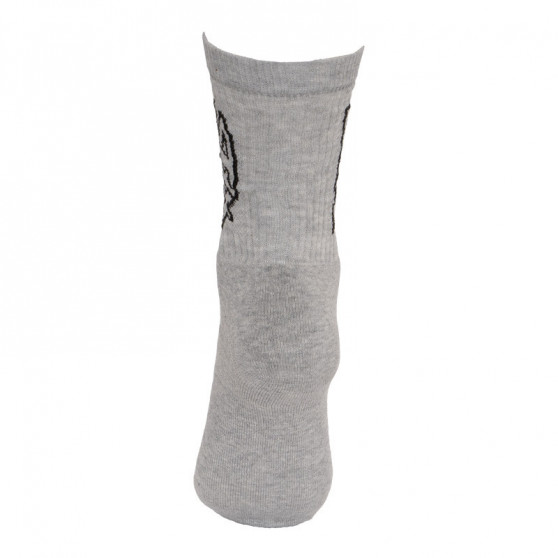 Čarape Styx klasična siva s crnim slovima (H268)