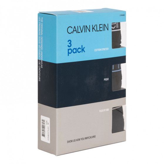 3PACK muške bokserice Calvin Klein crno (NB2007A-001)