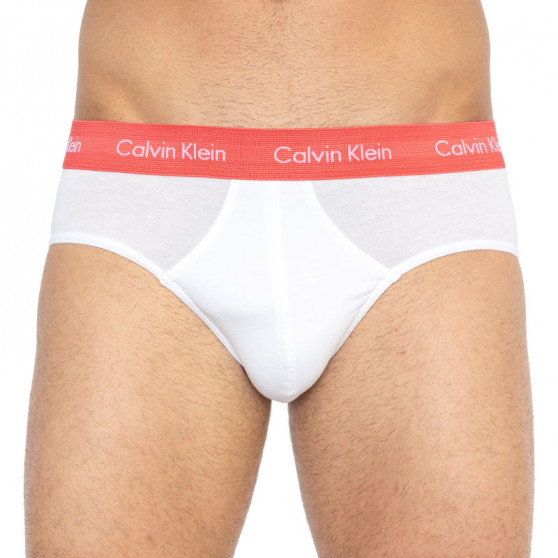 3PACK muške slip gaće Calvin Klein bijela (U2661G-BUH)