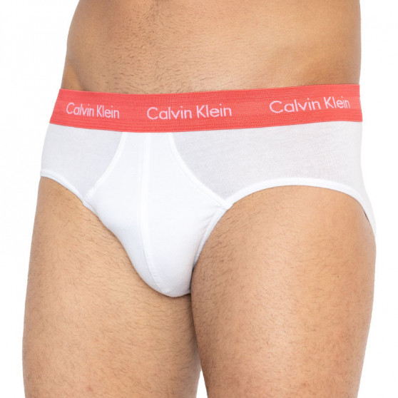 3PACK muške slip gaće Calvin Klein bijela (U2661G-BUH)