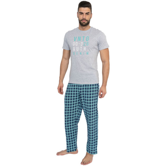 Duga muška pidžama Molvy višebojan (AV-4311)