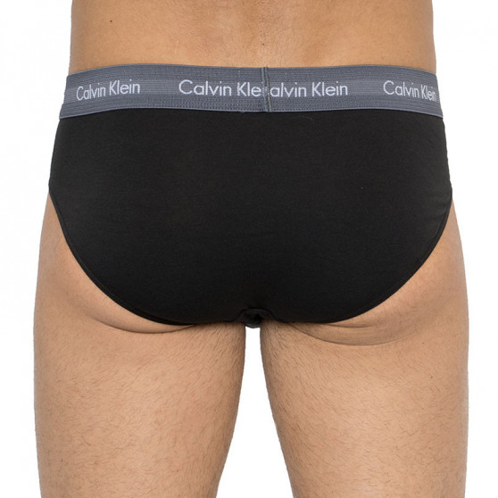 3PACK muške slip gaće Calvin Klein crno (U2661G-ORA)