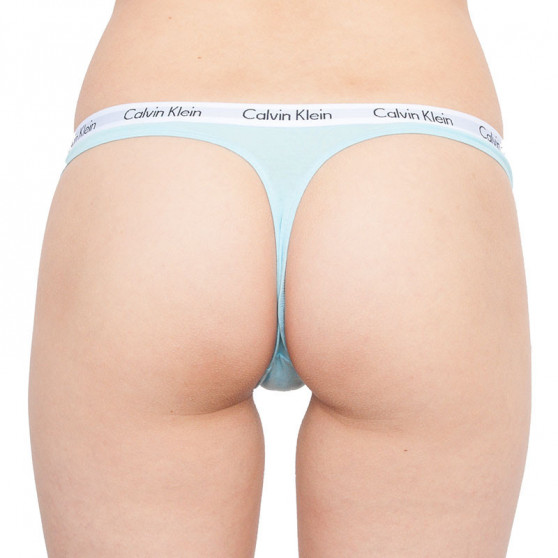 3PACK ženske tange Calvin Klein višebojan (QD3587E-QT6)