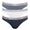 3PACK ženske tange Calvin Klein višebojan (QD3590E-CZ3)