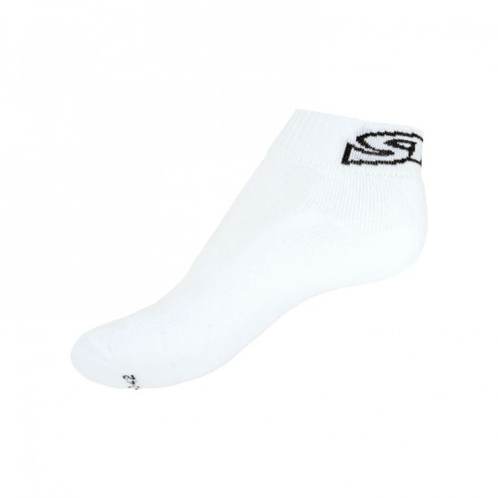 5PACK čarape Styx gležnjače bijele s crnim slovima (H27171717171)