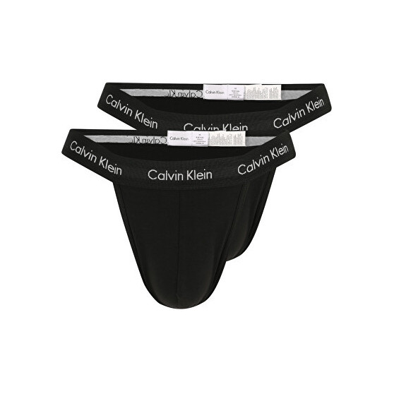 2PACK muške tange Calvin Klein crno (NB2208A-001)