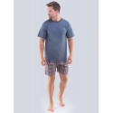 Muška pidžama Gino oversized tamnosive boje (79096)