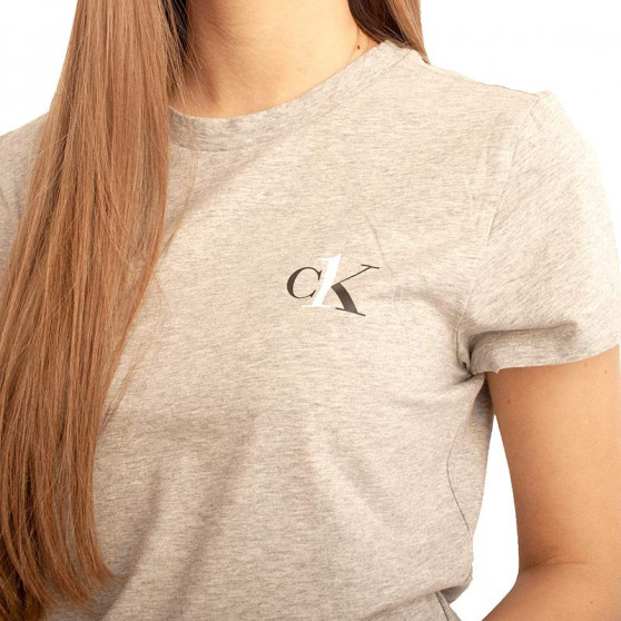 Ženska majica kratkih rukava Calvin Klein siva (QS6356E-020)