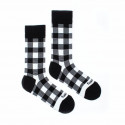 Sretne čarape Fusakle provjeri crno bijelo (--0937)