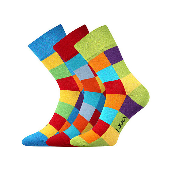 3PACK sretne čarape Lonka višebojan (Decube)