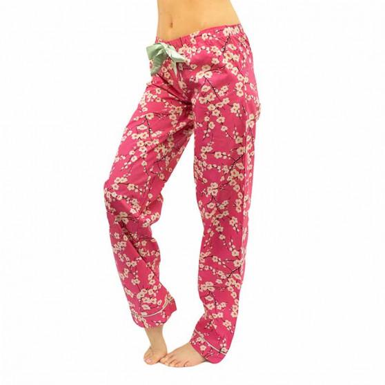 Ženske hlače za spavanje Molvy ružičasta (KT-006)