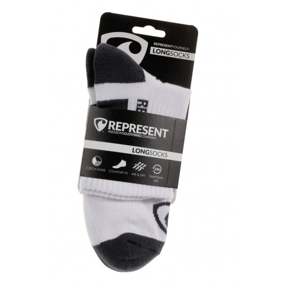 Čarape Represent jednostavno logo bijeli