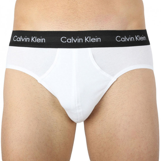 3PACK muške slip gaće Calvin Klein bijela (U2661G-M9E)