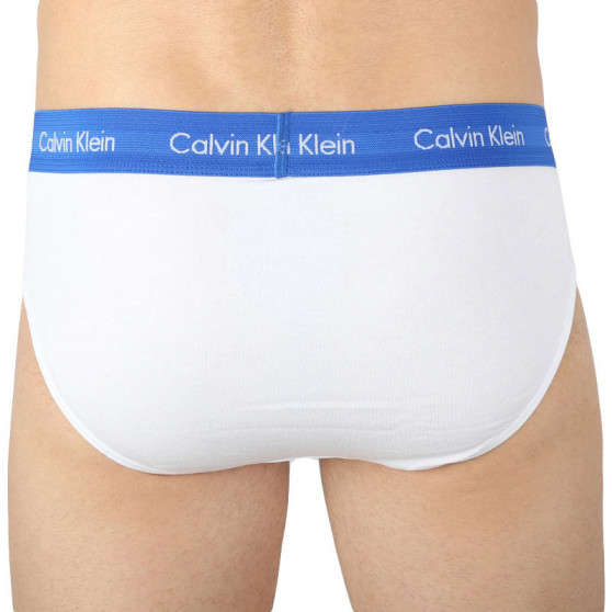 3PACK muške slip gaće Calvin Klein bijela (U2661G-M9E)