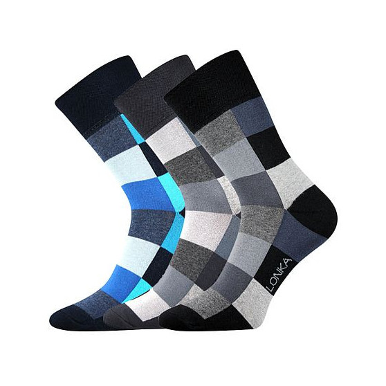 3PACK sretne čarape Lonka višebojan (Decube mix B)
