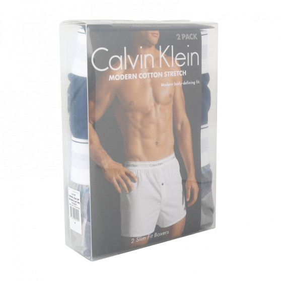 2PACK muške bokserice Calvin Klein višebojan (NB1396A-JVP)