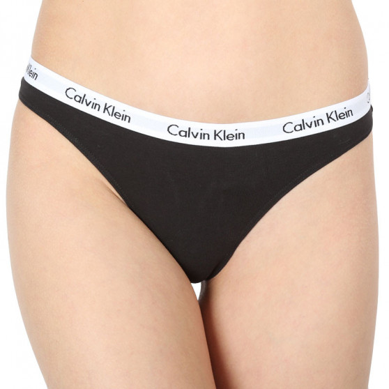 3PACK ženske tange Calvin Klein višebojan (QD3587E-JMO)
