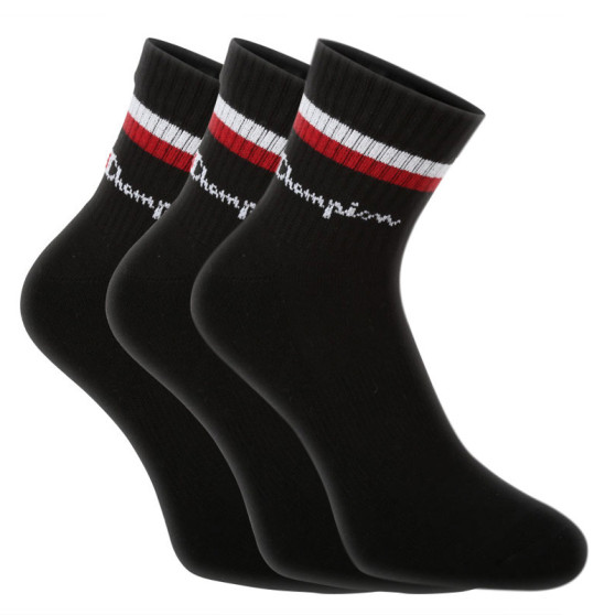3PACK čarape Champion crno (Y0B0C-9YW)