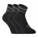 3PACK čarape Meatfly crno (Middle Black)