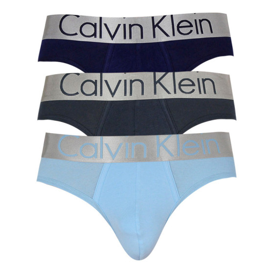 3PACK muške slip gaće Calvin Klein višebojan (NB2452A-KHW)