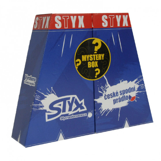 MISTERIOZNA KUTIJA - 5PACK ženske bokserice  klasična raznobojna guma Styx