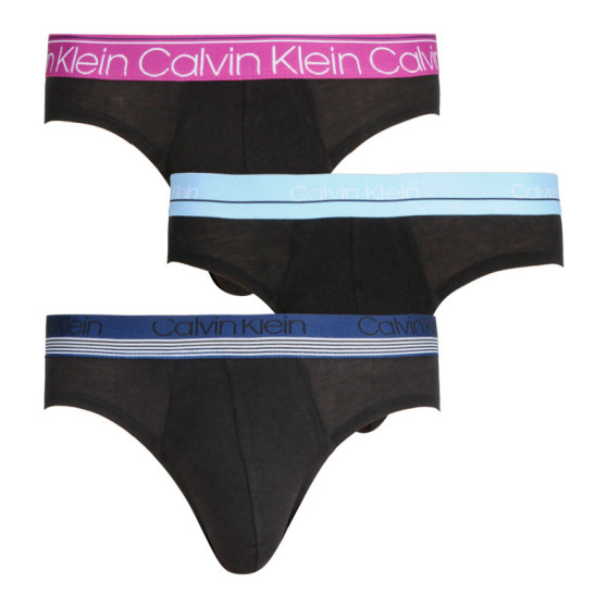 3PACK muške slip gaće Calvin Klein crno (NB2415A-T6D)