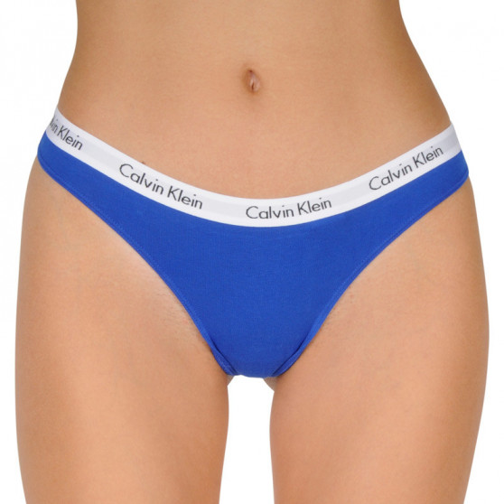 3PACK ženske tange Calvin Klein višebojan (QD3587E-W5N)