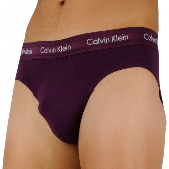 3PACK muške slip gaće Calvin Klein višebojan (U2661G-WHF)