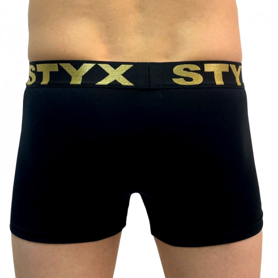 Muške bokserice Styx / KTV sportska guma crna - crna guma (GTCK960)