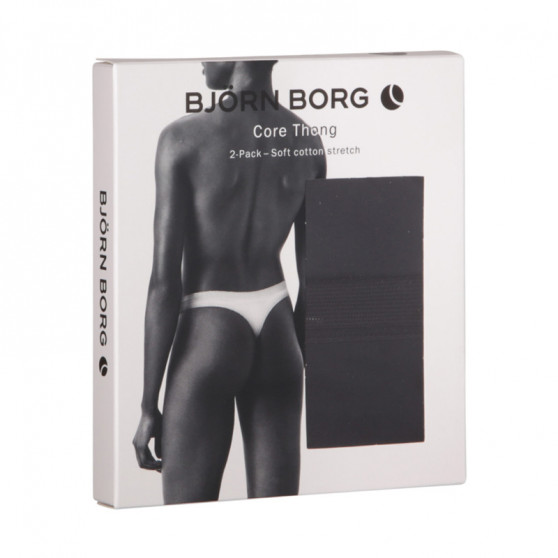 2PACK ženske tange Bjorn Borg crno (10000162-MP001)