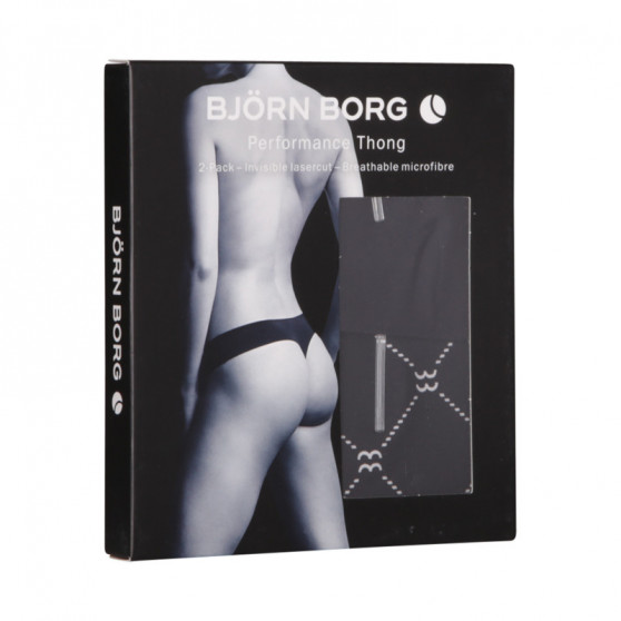 2PACK ženske tange Bjorn Borg crno (10000159-MP002)