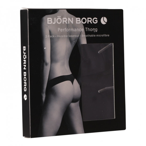 2PACK ženske tange Bjorn Borg crno (10000159-MP001)